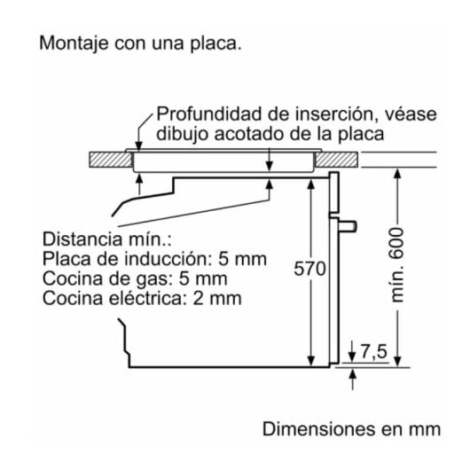 Horno eléctrico Balay 3HB5879N7 71L Negro con autolimpieza pirolítica, Wi-Fi y grill