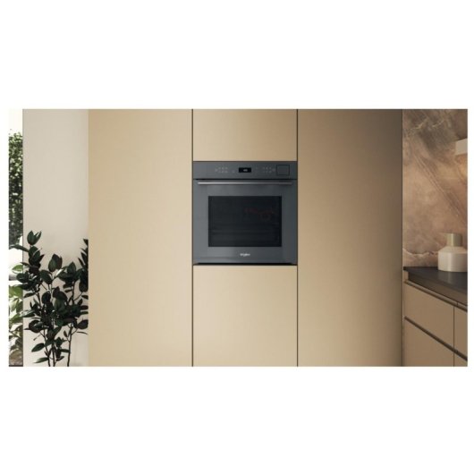 Horno eléctrico Whirlpool WOI7A8FPT1SSGA 73L Negro/Gris hidrolítico pirolítico pantalla táctil