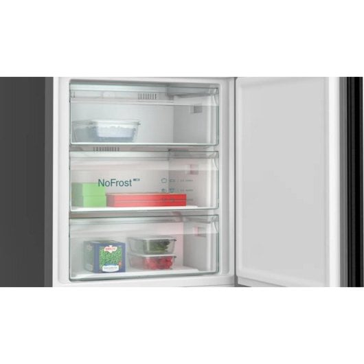 Frigorífico Siemens Combinado 203cm 258L A Preto No Frost hyperFresh superFreeze