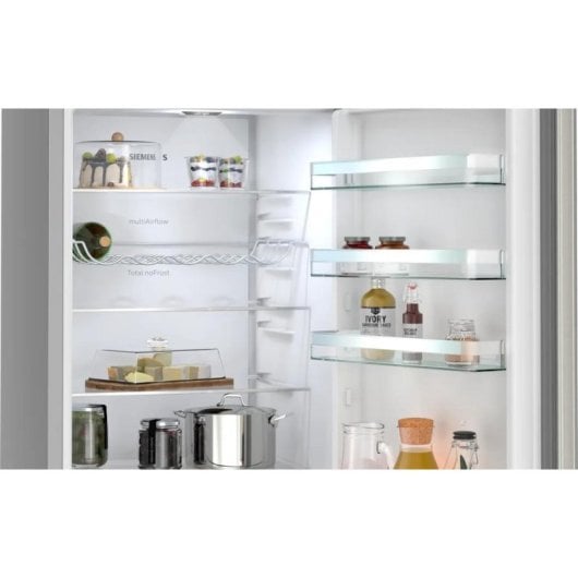 Siemens KG39N2IAG Combinado 203cm 260L A Aço Polido No Frost Zona Fresh