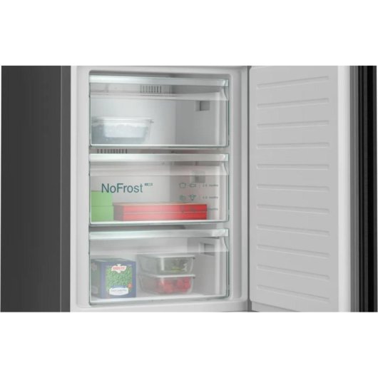 Frigorifero Siemens iQ300 Freestanding 203cm 103L A Acciaio lucido zona fresca