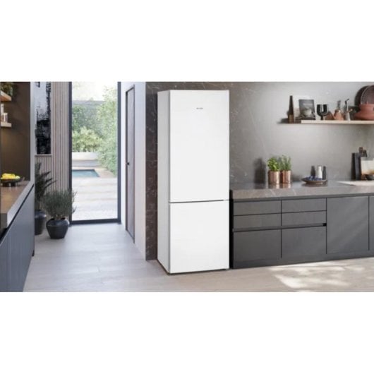 Siemens KG49N2WDA Combinado No frost 203cm 438L D Branco hyperFresh Home Connect