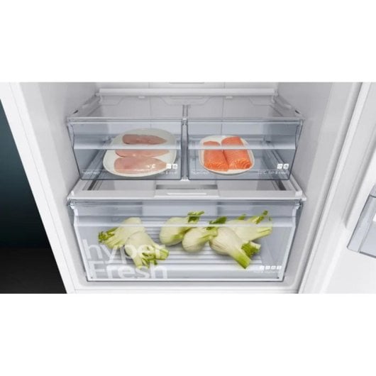 Siemens KG49N2WDA Combinado No frost 203cm 438L D Branco hyperFresh Home Connect