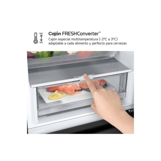 LG GBV3100CEP Combi 186cm 374L C Negro DoorCooling+ LINEARCooling NatureFRESH