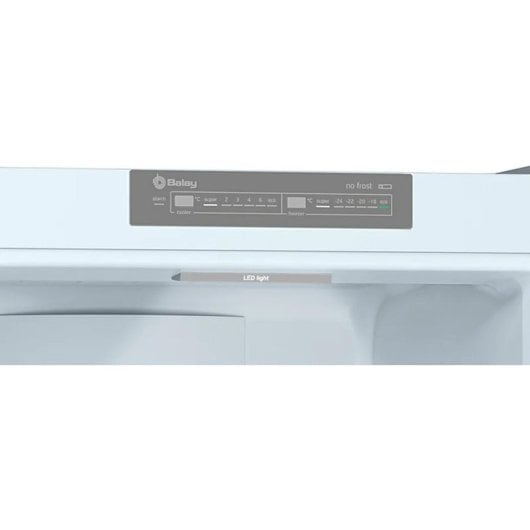 Frigorífico Balay 3KFD763GI Combi No Frost 203cm 368L D Negro SuperCool y Congelación rápida