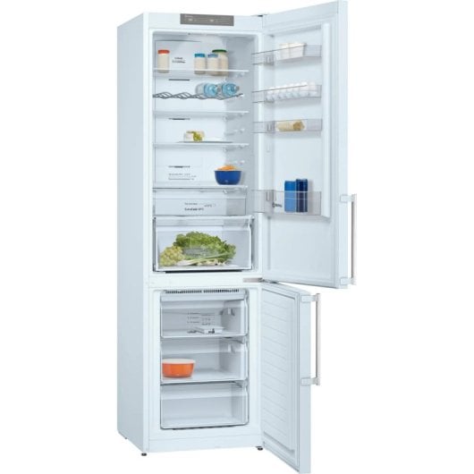 Frigorífico Balay 3KFD763WE Combinado 203cm 363L D Branco Porta Garrafas Cromado LED Comfort