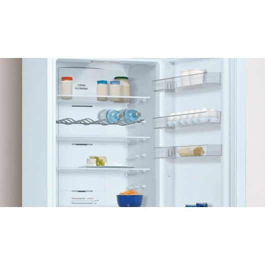Frigorífico Balay 3KFD763WE Combinado 203cm 363L D Branco Porta Garrafas Cromado LED Comfort