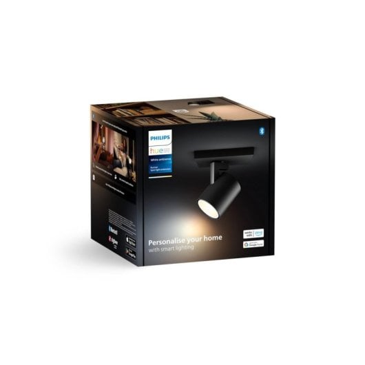 Punto de luz inteligente Philips Hue 929003812201 GU10 LED 4,2W Blanco Bluetooth Negro