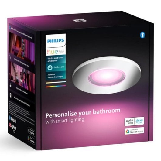 Ponto de iluminação inteligente Philips 929003812801 Bluetooth LED GU10 Cromo