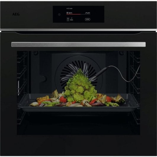 Horno eléctrico AEG Series 7000 TE8PB731AT 71L Negro pirolítico con Wi-Fi y sonda térmica