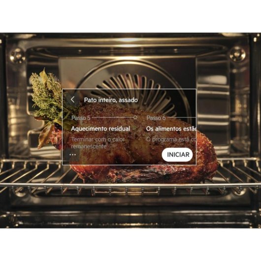 Horno elétrico AEG Series 8000 TK8NK721B 44 L Preto com controle Wi-Fi e autolimpeza Hydro