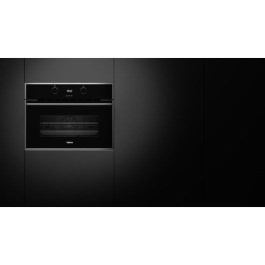 Horno eléctrico Teka HLC 844 C 41L Negro Inox con microondas y autolimpieza