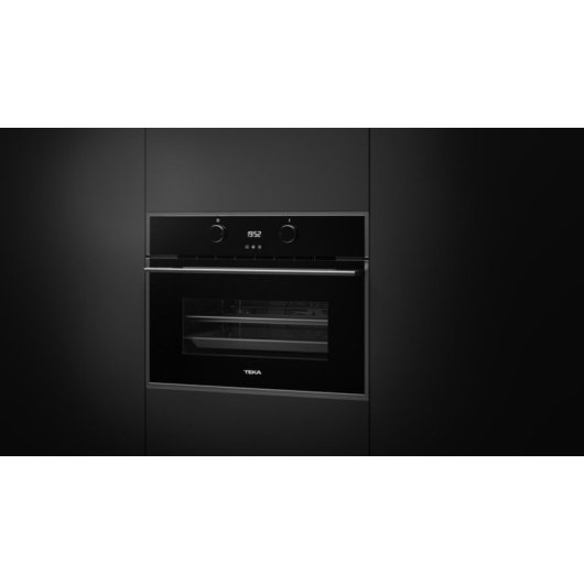 Horno eléctrico Teka HLC 844 C 41L Negro Inox con microondas y autolimpieza