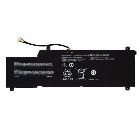 Laptop-Akku Clevo Nl55au Nl50gu Nl50g1 Nl50ru Nl40pu2 Nl40gu Nl40bat-4 15,2 V 3175 mAh 49 Wh