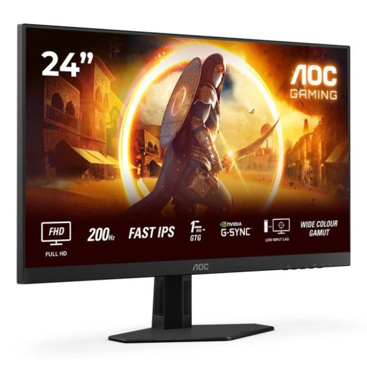 Monitor AOC 24G4HRE 23,8" FullHD 200Hz Fast IPS HDR10 G-Sync 1ms