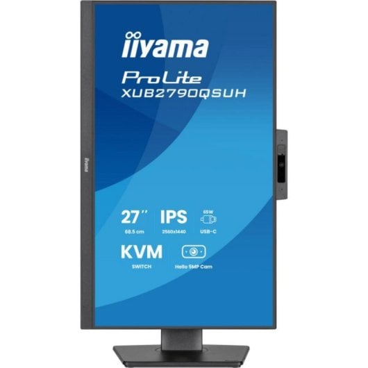 Moniteur Iiyama 27'' QHD 100Hz IPS KVM Webcam Intégrée USB-C