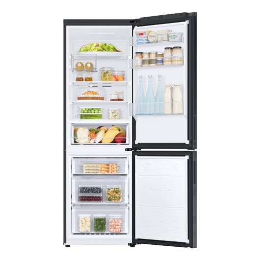 Frigorífico Samsung Combi No frost 185cm 344L E Schwarz Multiflow LED