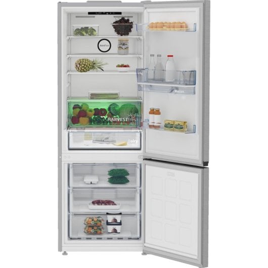 Frigorifero Beko Combi 192cm 490L Classe E Metallico con Dispenser Acqua e Ghiaccio