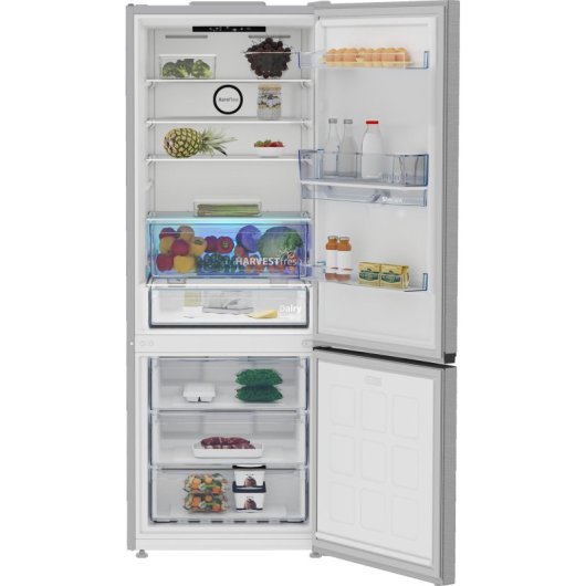 Frigorifero Beko Combi 192cm 490L Classe E Metallico con Dispenser Acqua e Ghiaccio