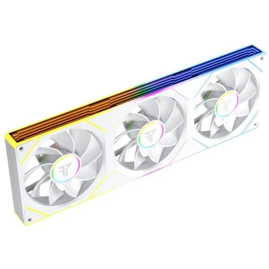 Tempest TX Pack 3x 120mm ARGB PWM Ventiladores Reversos Suplementarios Interconectables Blanco