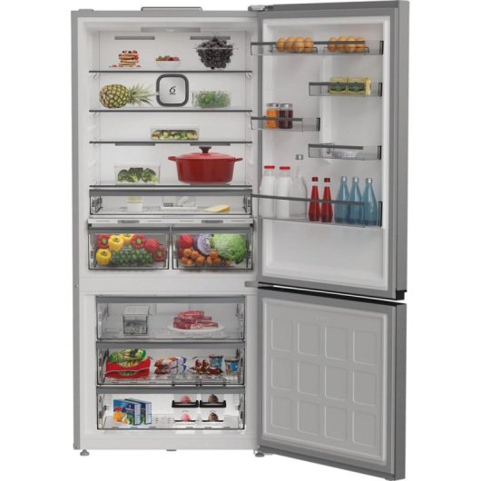 Frigorífico Whirlpool Combi 193cm 615L C Inox Zona fresca