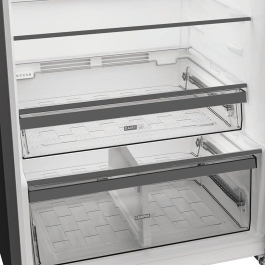 Frigorifero Whirlpool Combi No frost 186cm 477L E Acciaio inox Zona fresca