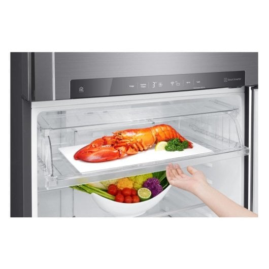 Frigorífico LG Combi No Frost 180cm 506L E Platina Zona Fresca LED Touch WiFi