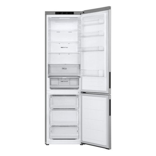 Frigorífico LG Combi 203cm 387L B Prata com Zona Fresca e Tecnologia Invertida