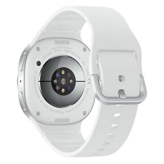 Samsung Galaxy Watch8 GPS Bluetooth 40mm AMOLED Prateado Bracelete Branco