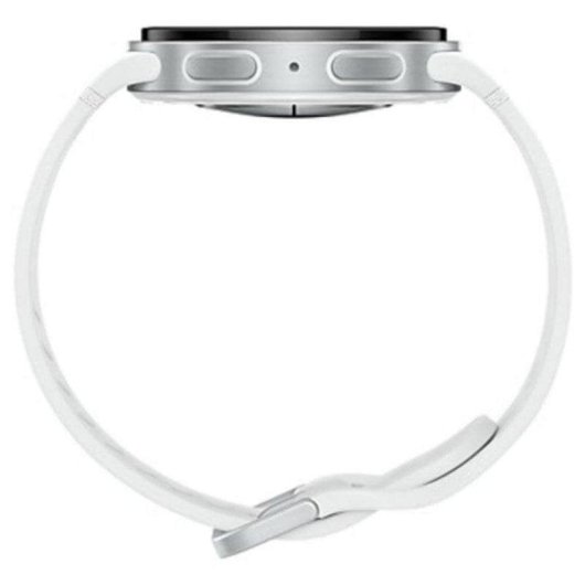 Samsung Galaxy Watch8 GPS Bluetooth 40mm AMOLED Prateado Bracelete Branco