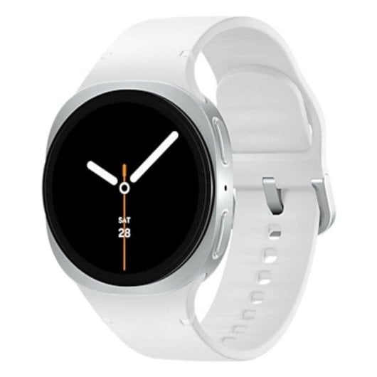 Samsung Galaxy Watch 8 4G LTE GPS 40mm Super AMOLED Prateado Branco Resistente 5ATM+IP68