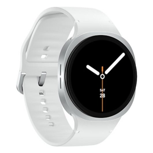 Samsung Galaxy Watch 8 Bluetooth GPS 44mm Super AMOLED Prateado Branco IP68 Pulsómetro