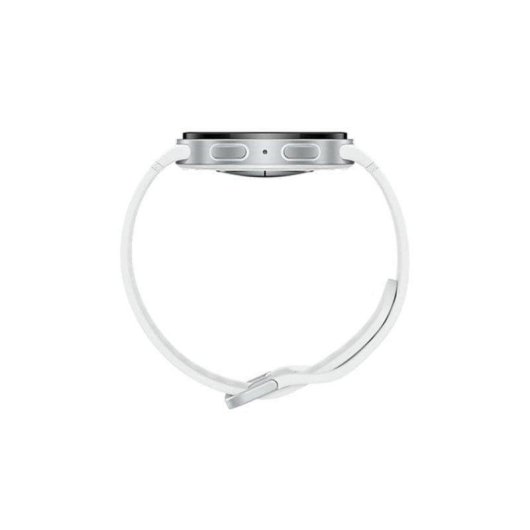 Samsung Galaxy Watch 8 Bluetooth GPS 44mm Silber Weißes Armband M IP68 Herzfrequenz