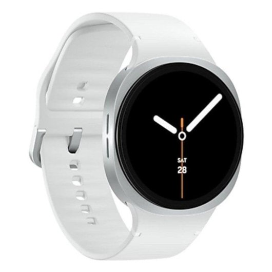 Samsung Galaxy Watch 8 Bluetooth GPS 44mm Super AMOLED Prateado Branco IP68 Pulsómetro