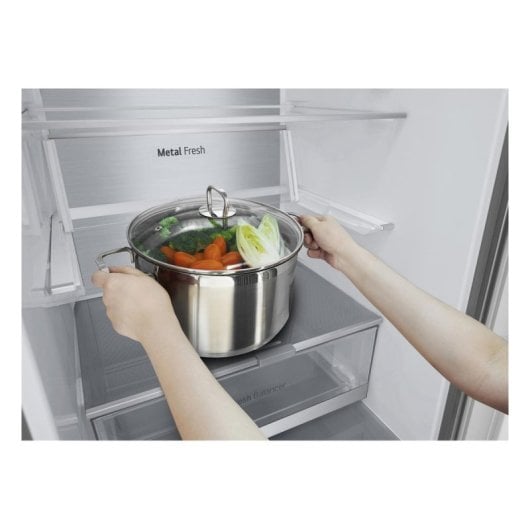 Frigorífico LG Combi Bottom Placed 203cm 387L B Inox Zona Fresca