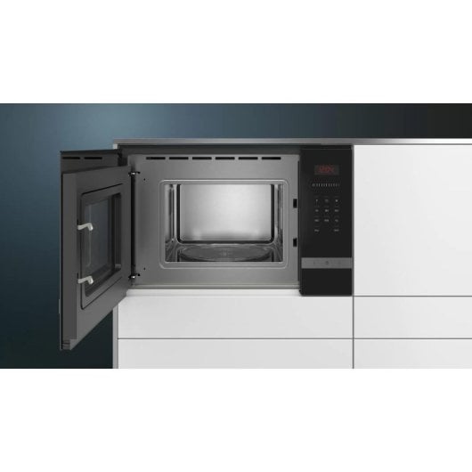 Micro-ondas Siemens iQ300 BF523LMS0 20L 800W LED Integrado Preto Inox