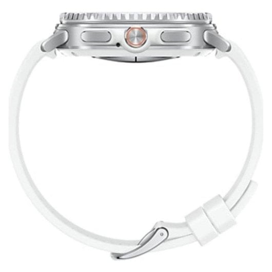 Samsung Galaxy Watch8 Classic Bluetooth GPS NFC 46mm Super AMOLED Argent Blanc M IP68 Pulsomètre