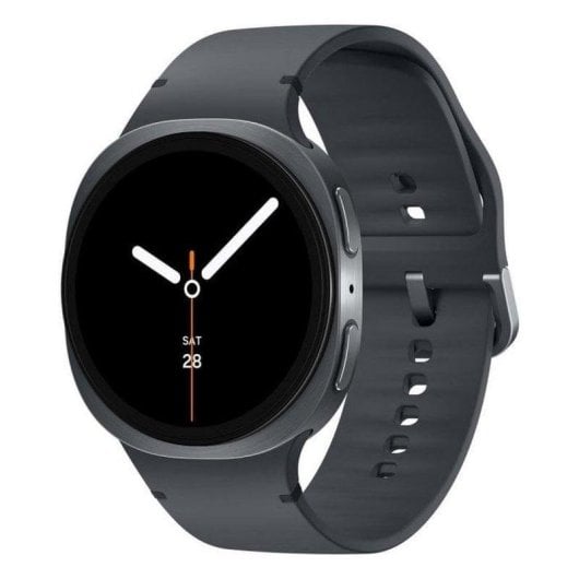 Samsung Galaxy Watch8 Bluetooth GPS NFC 44mm Super AMOLED Prata Correa Branca Resistência Água 5ATM IP68