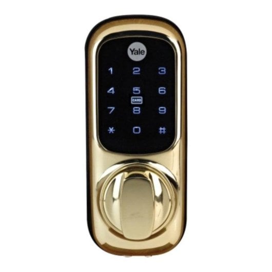 Cerradura inteligente Yale Keyless Connected Wireless AA Oro Plata Código con Alarma