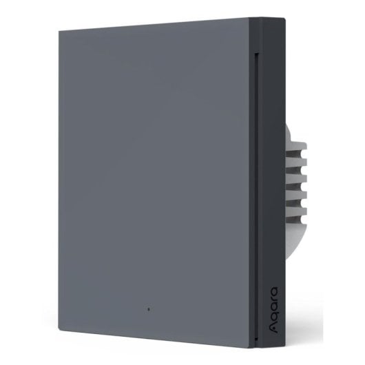 Interruptor Inteligente Aqara WS-EUK01-G Wireless ZigBee LED Azul PC Gris 1 Botón