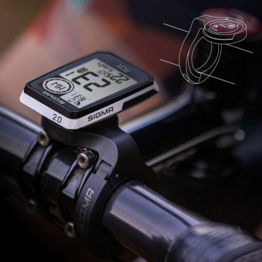 Ciclocomputer Wireless Sigma ROX 2.0 GPS GPS GLONASS E-Bike Ready 18h Autonomia