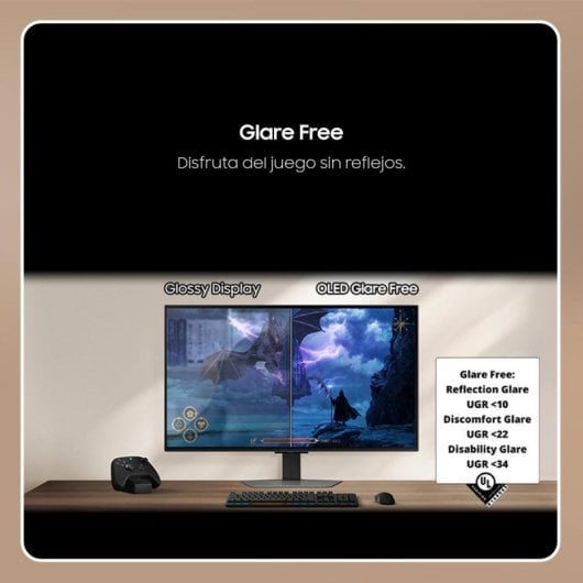 Samsung Odyssey G6 27" QHD 500Hz OLED G-Sync FreeSync CoreSync CoreLighting+ Plata