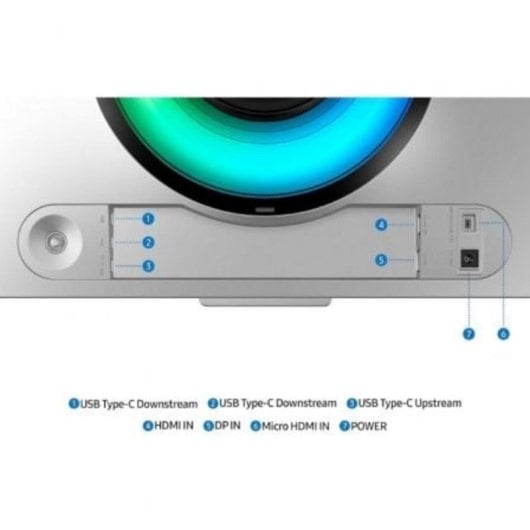 Samsung Odyssey G9 S49DG954SU 49" Dual QHD 240Hz OLED Curvo Gaming Hub FreeSync Smart TV Ajustable Plata