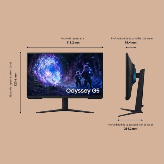 Moniteur Samsung Odyssey G5 27" QHD 180Hz VA HDR10 Gaming