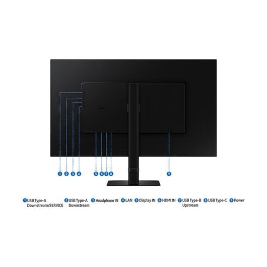 Samsung LS27D800UAU Monitor 27" 4K UHD 60Hz IPS USB-C HDR10 KVM Flicker Free