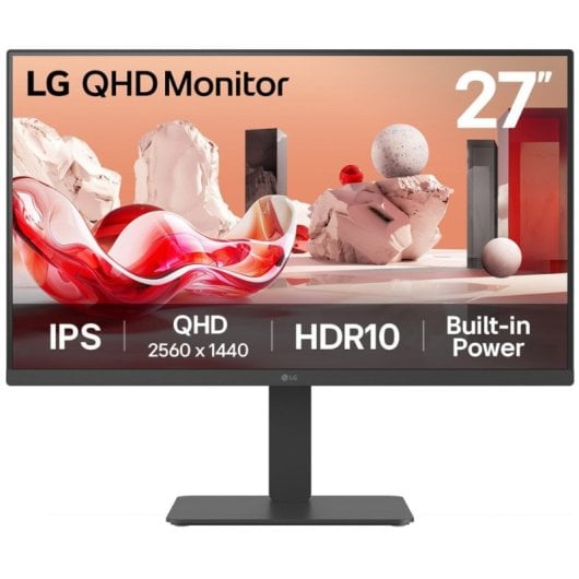 LG 27BA45QB-B 27" 2560x1440 75Hz IPS HDR10 Altavoces USB VESA KVM