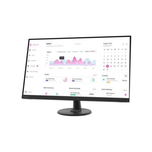 Monitor Lenovo D32-40 31.5" FullHD 60Hz VA Flicker Free VESA HDMI DisplayPort Negro