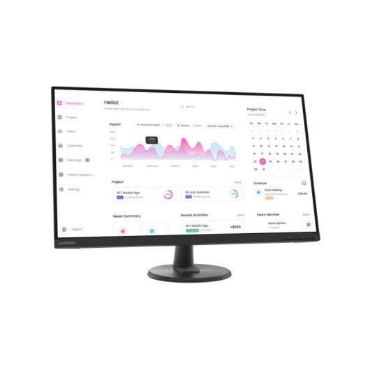 Monitor Lenovo D32-40 31.5" FullHD 60Hz VA Flicker Free VESA HDMI DisplayPort Negro