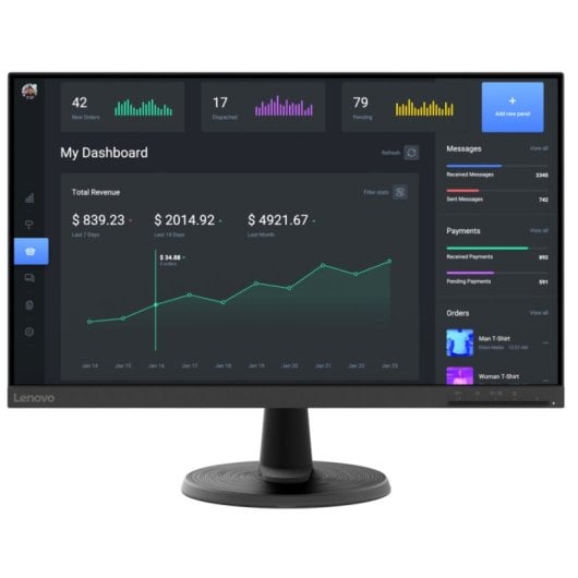 Lenovo D24-45 Monitor 23.8" FullHD 75Hz VA AMD FreeSync Antirreflexo VESA