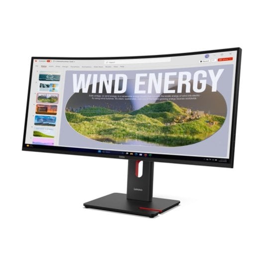 Monitor Lenovo ThinkVision T34WD-40 34" WQHD 3440x1440 120Hz VA Curved USB-C 100W